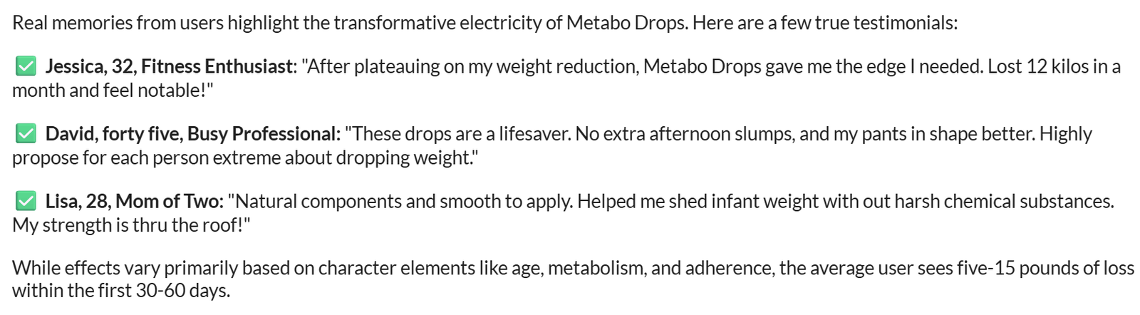Metabo Drops